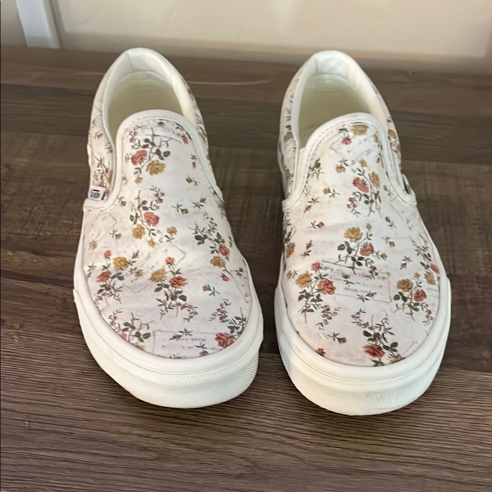 Vans Floral Slip-On Sneakers